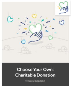 Choose your own charities