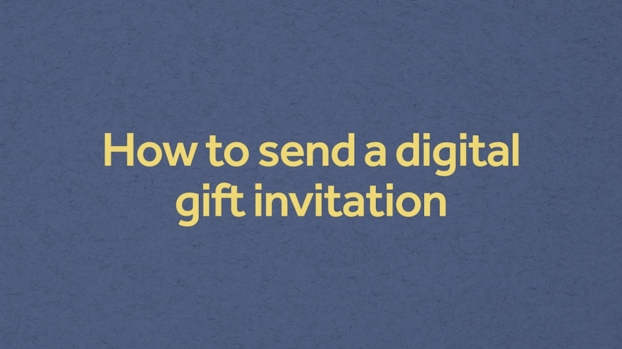 How to Send a Digital Gift Invitation