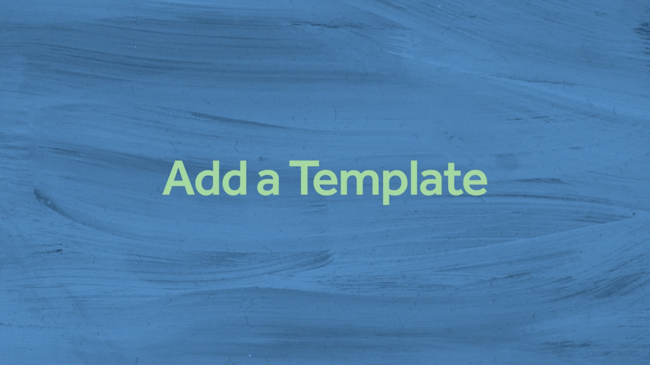 How to Add a Template to Alyce