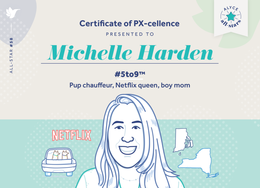 Michelle Harden Certificate of All Star