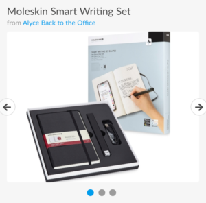 back to school campaign gift idea - moleskin writing set