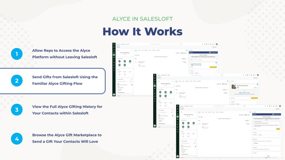 Send Alyce Gifts From Salesloft