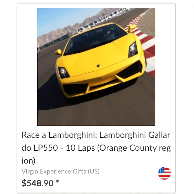 Drive a Lamborghini - Virtual Gift Experience from Alyce