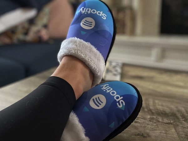 Corporate Branded Fuzzy Slippers