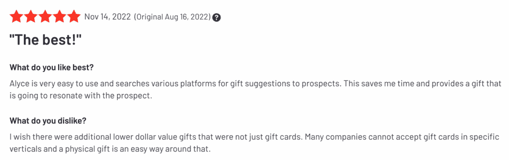 Alyce: Best Platform for Gifting