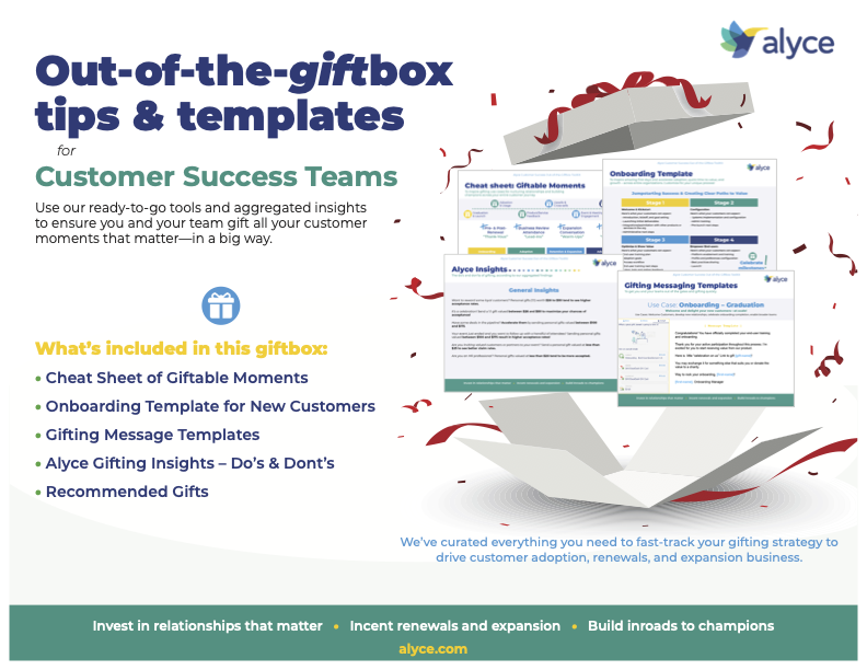 Alyce Customer Success Toolkit page 1